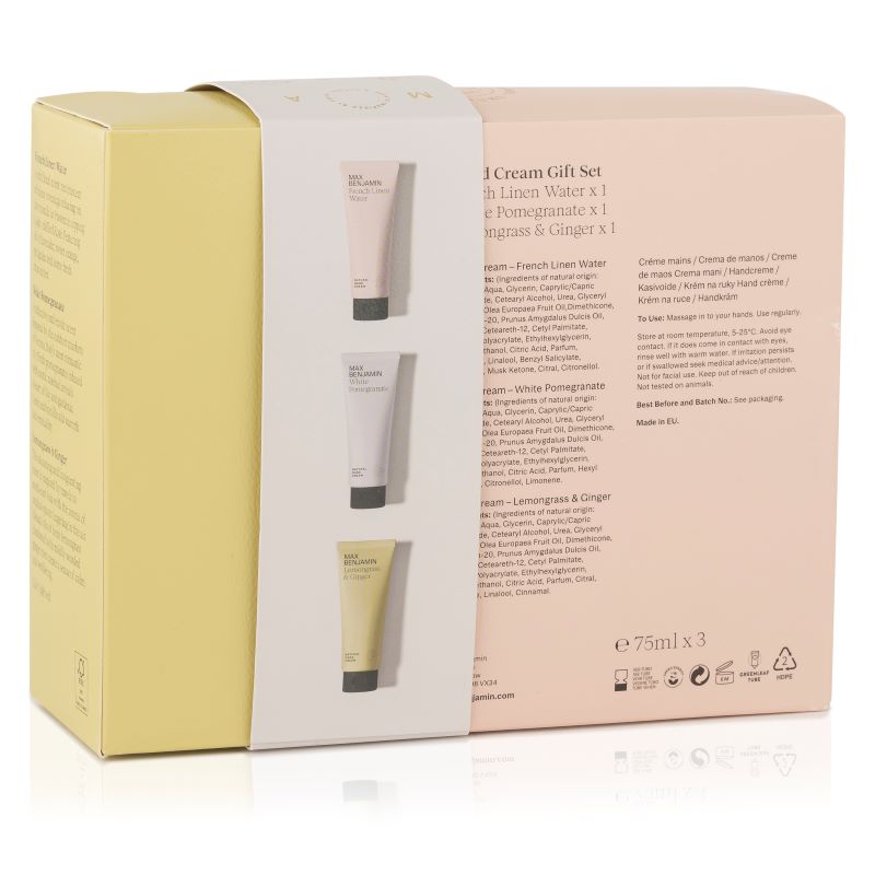 Coffret cadeau de crème pour les mains Max Benjamin - Agrumes et Fruits 