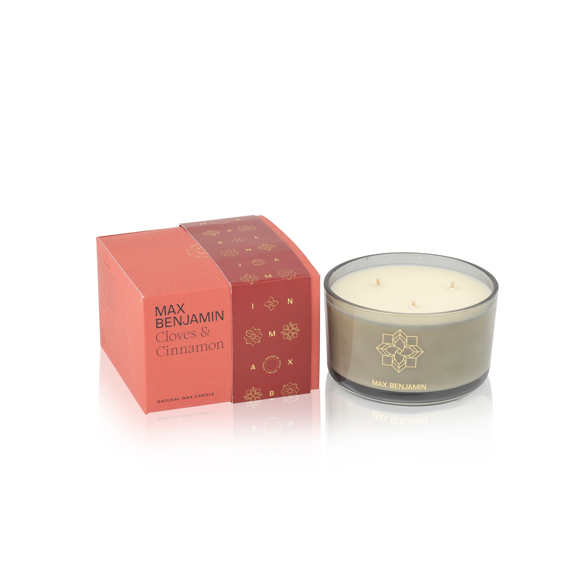 Max Benjamin - 3-Wick Geurkaars - Cloves & Cinnamon