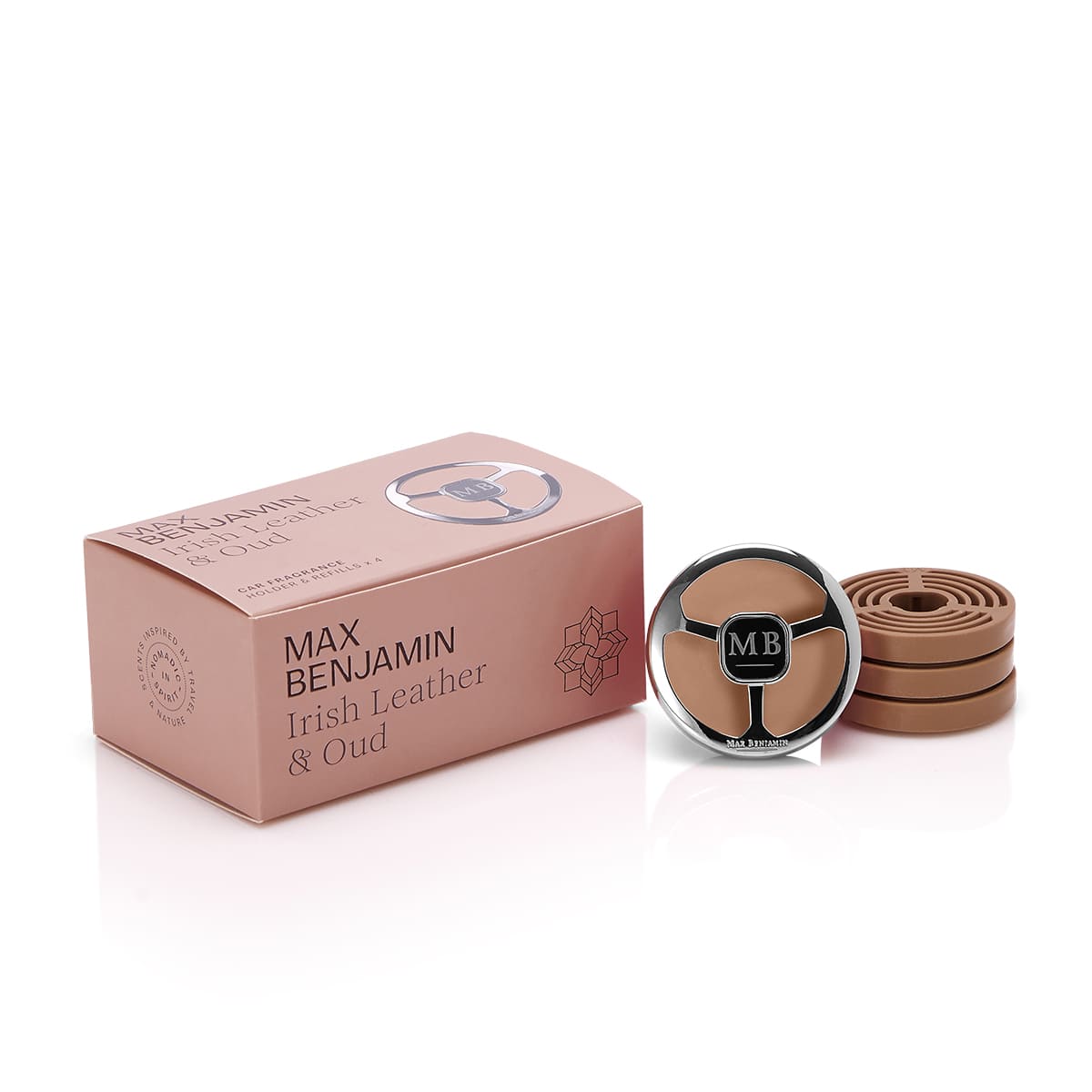 Max Benjamin - Autoparfum Cadeauset - Irish Leather & Oud