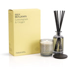 Geurkaars & Geurstokjes Cadeauset - Lemongrass & Ginger