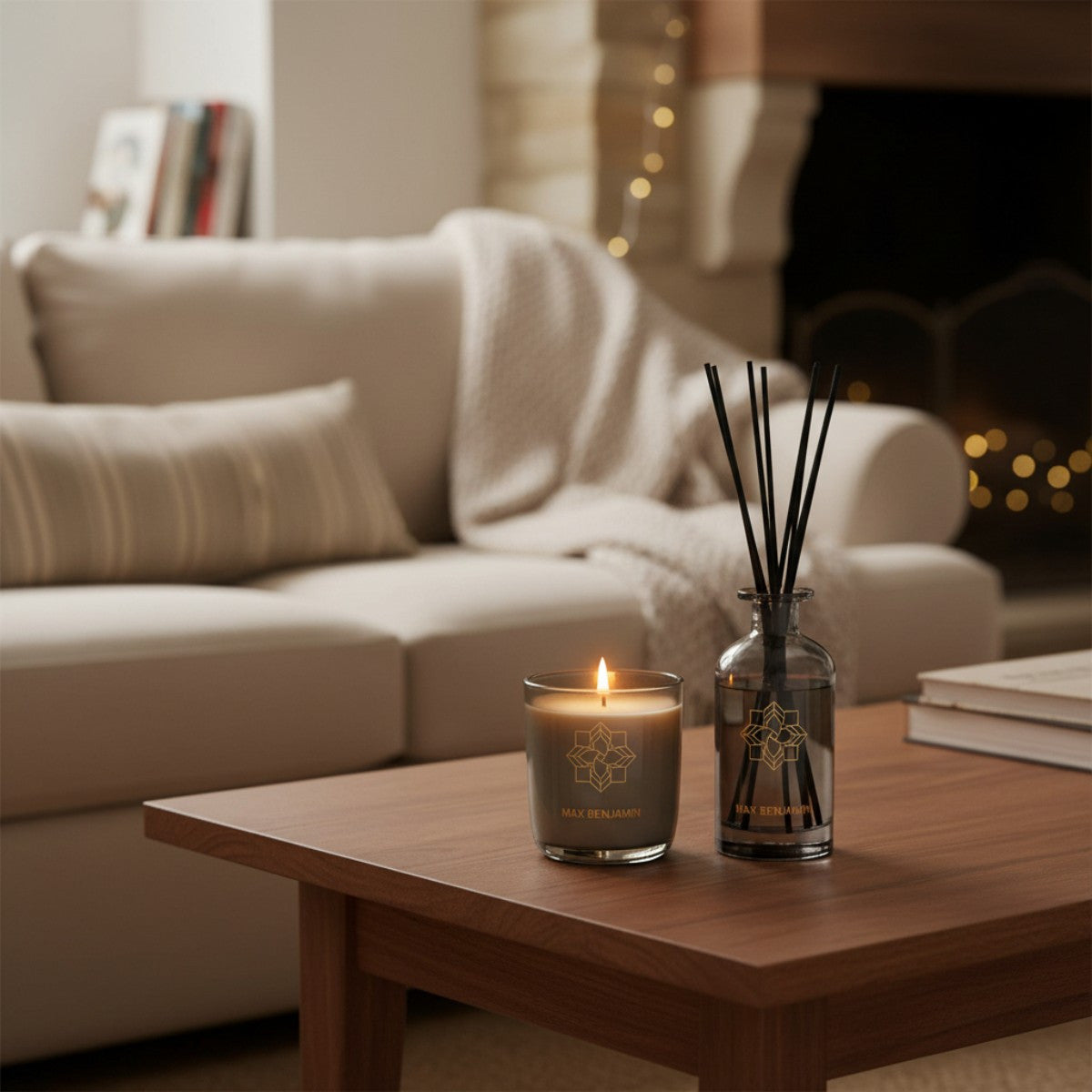 Geurkaars & Geurstokjes Cadeauset - Lemongrass & Ginger